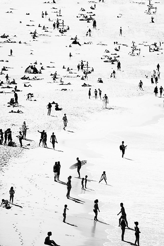 Beach Silhouettes art print by Kathrin Pienaar for $57.95 CAD