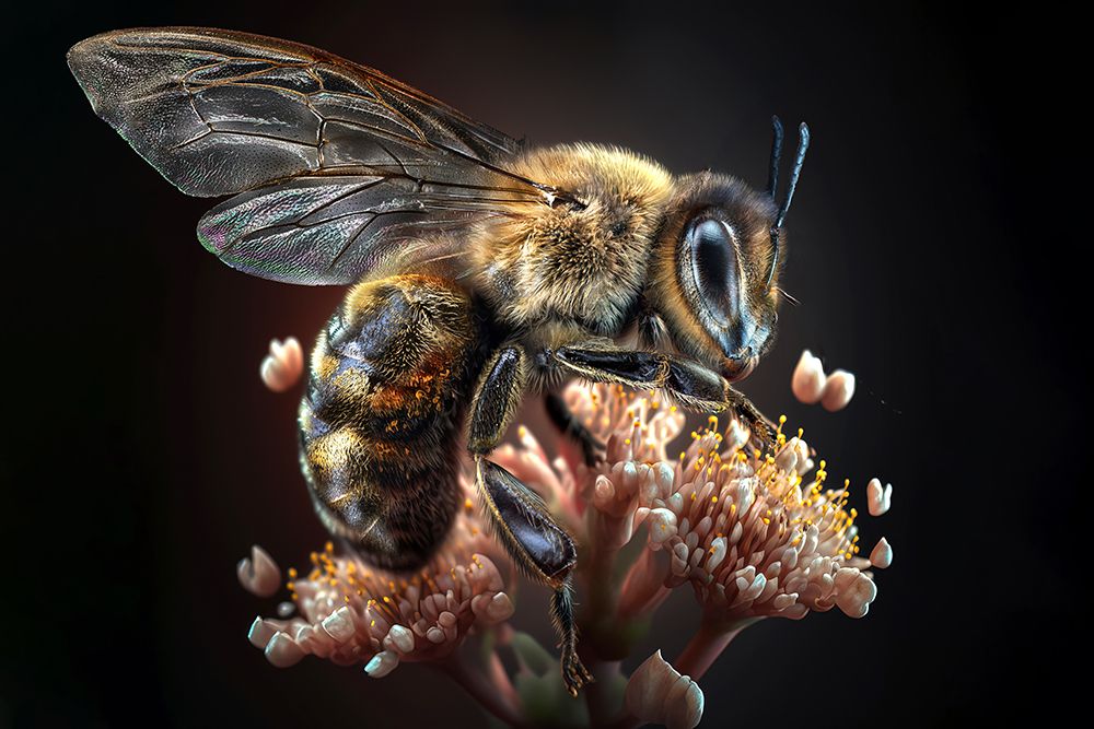 Flowerbee art print by Marcel Egger for $57.95 CAD