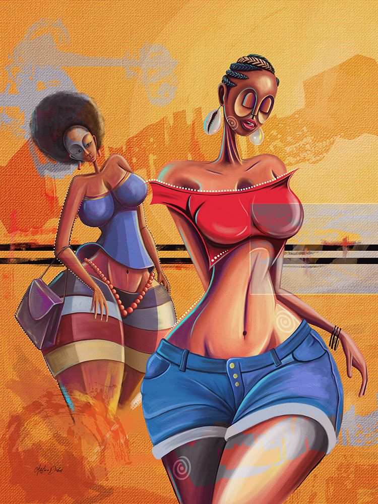 Sisters art print by Adetoro Debas for $57.95 CAD