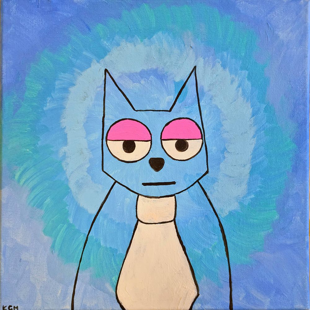 Cat art print by Gulnara Khamitova for $57.95 CAD