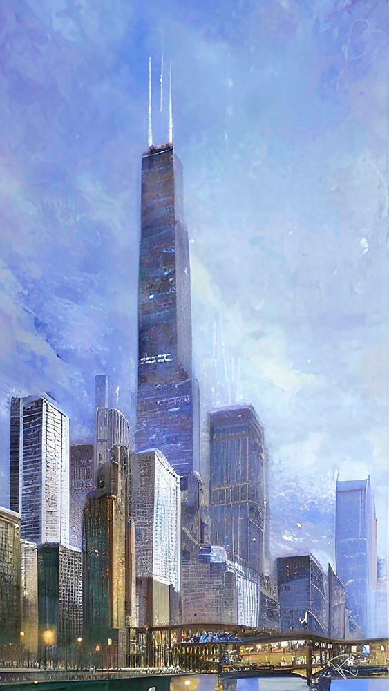 Chicago Skyline art print by Ruth Day for $57.95 CAD