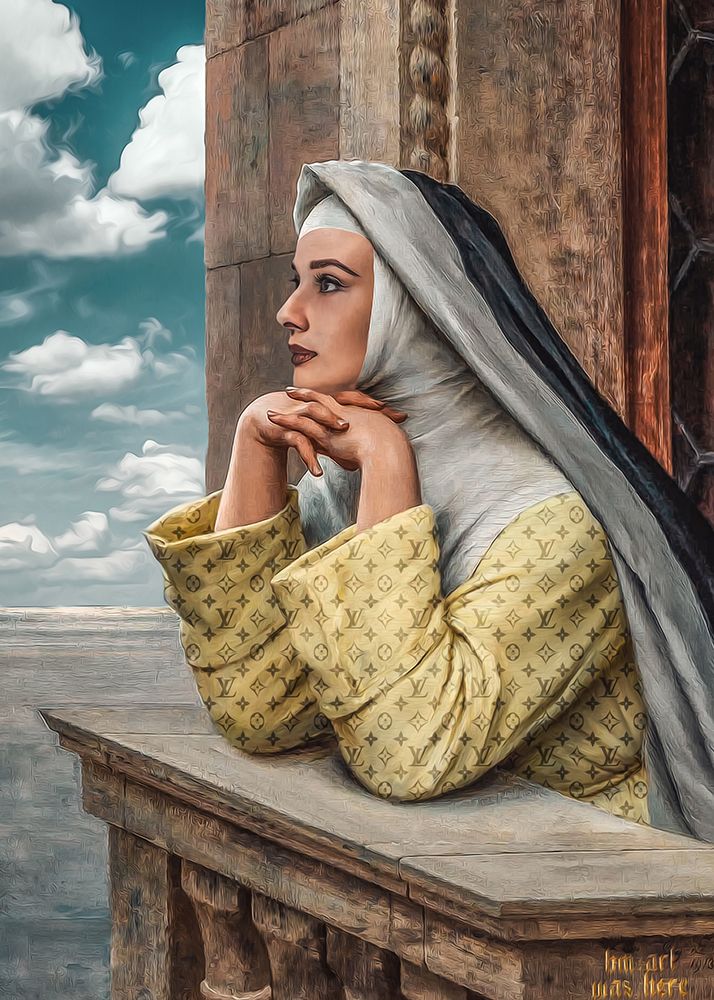 Audrey Nun art print by Baard Martinussen for $57.95 CAD