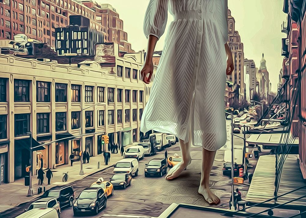 Citywalk 2 art print by Baard Martinussen for $57.95 CAD