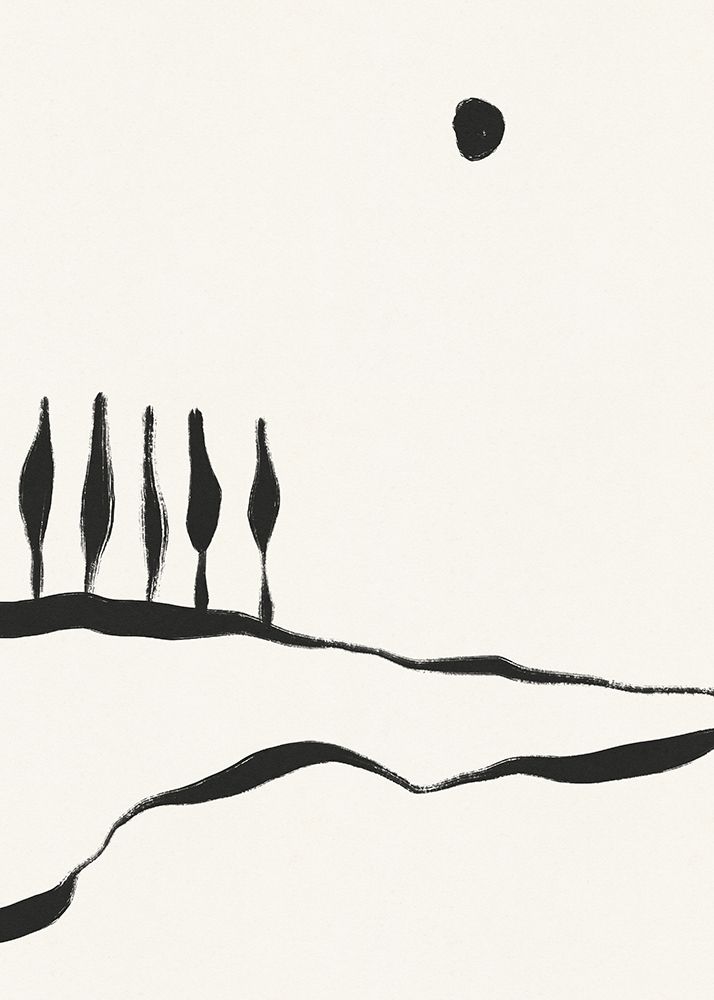 Minimal Line Landscape #1 art print by Alisa Galitsyna for $57.95 CAD