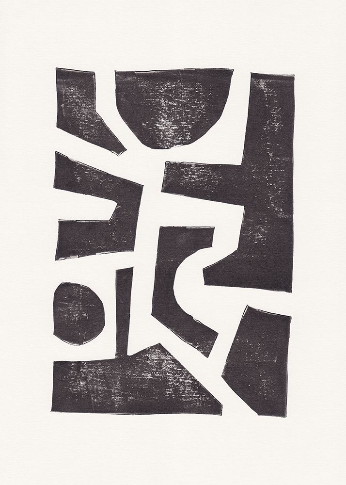 Linocut Abstract #5 art print by Alisa Galitsyna for $57.95 CAD
