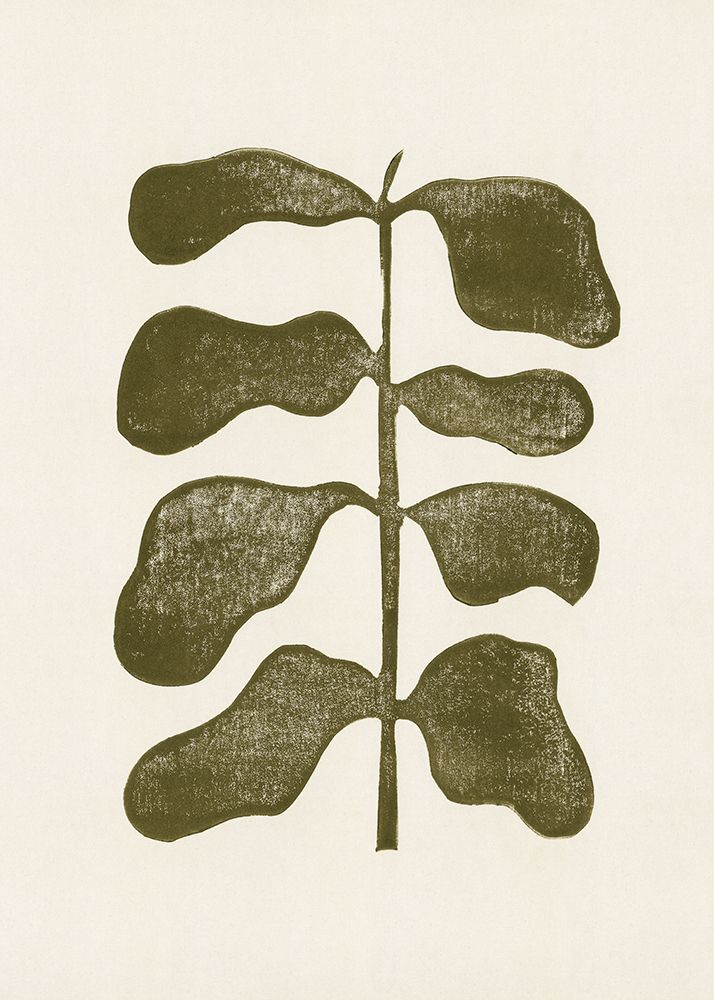 Linocut Plant art print by Alisa Galitsyna for $57.95 CAD