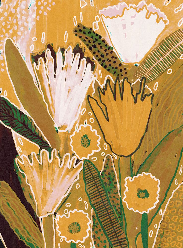 Magic Wildflowers / Yellow a Green art print by Alisa Galitsyna for $57.95 CAD
