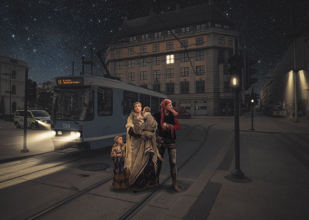 Refugee art print by Baard Martinussen for $57.95 CAD