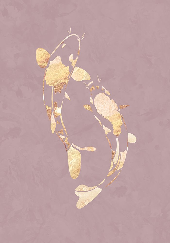 Pink Gold Koi Fish 1 art print by Sarah Manovski for $57.95 CAD