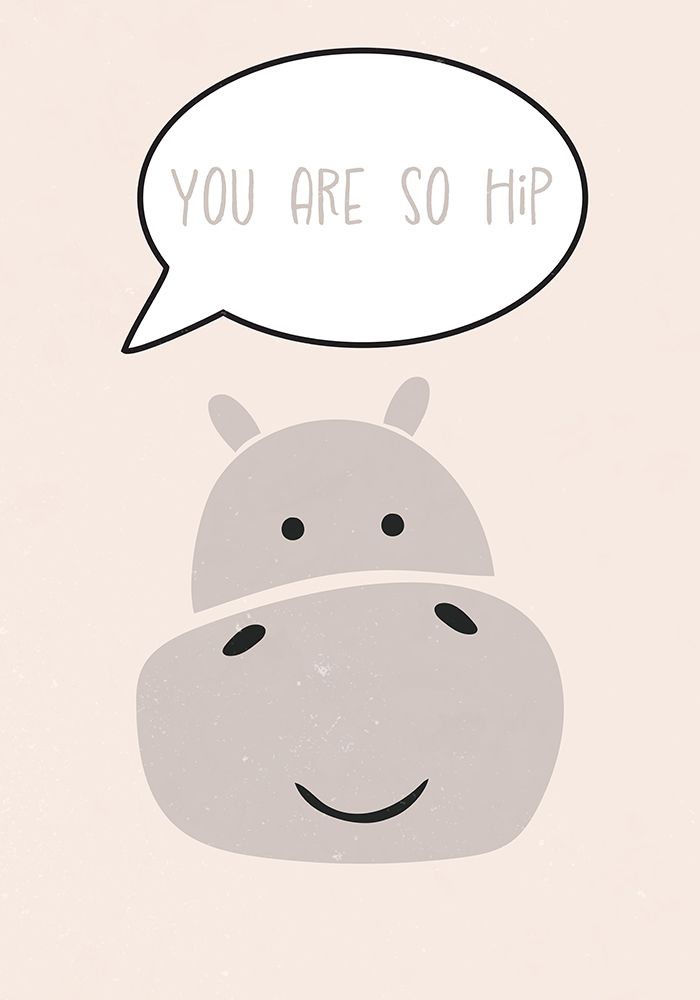 Hippo nursery print art print by Sarah Manovski for $57.95 CAD