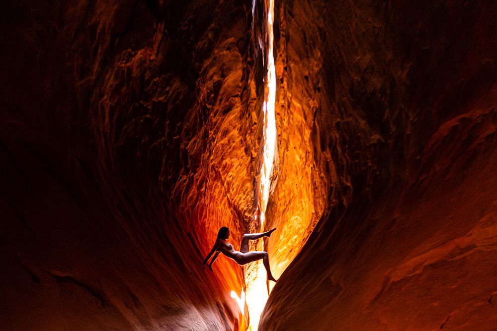 Viribus Femina Climbs art print by Scott Smallie for $57.95 CAD