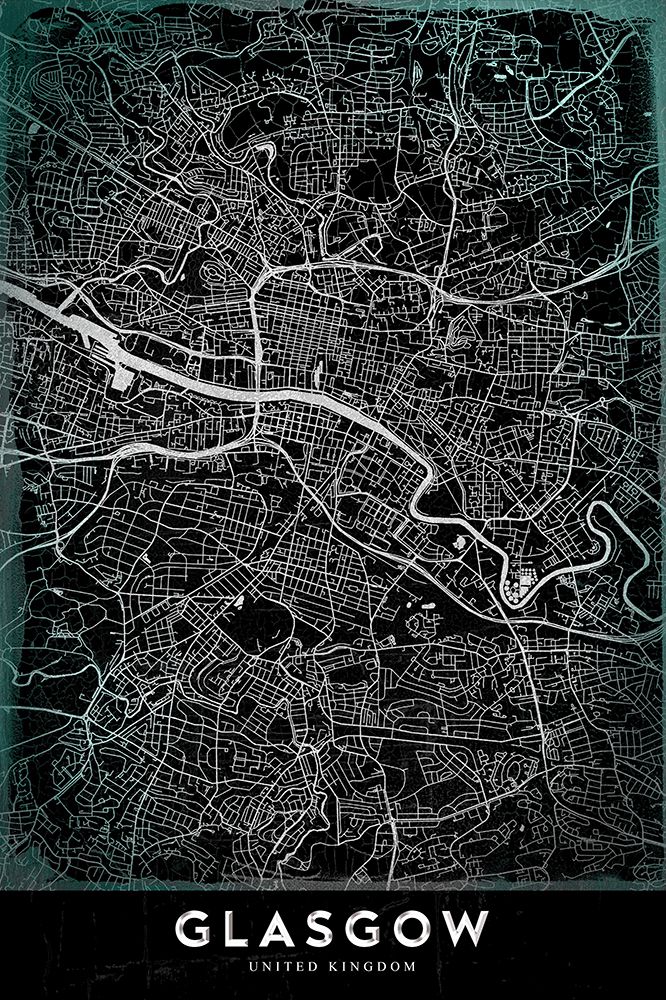 GLASGOW art print by Studiosix for $57.95 CAD