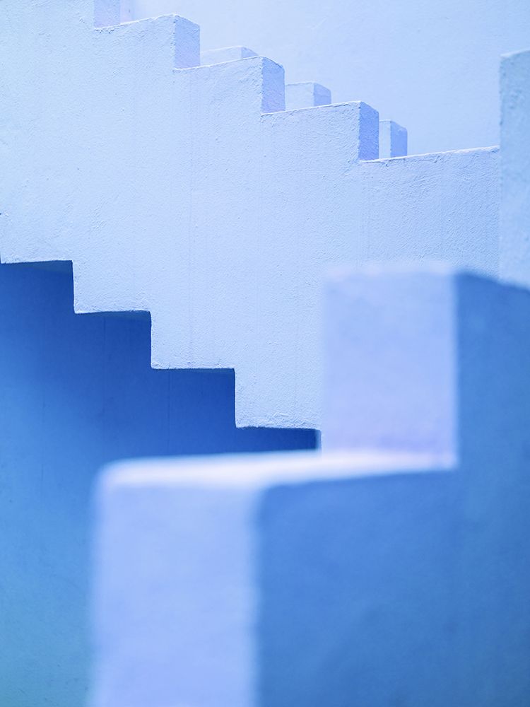 Muralla Roja in blue art print by Raisa Zwart for $57.95 CAD