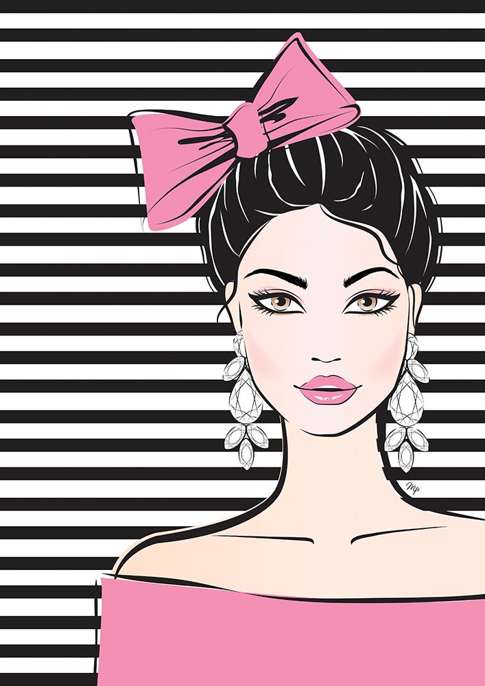Bow Girl art print by Martina for $57.95 CAD