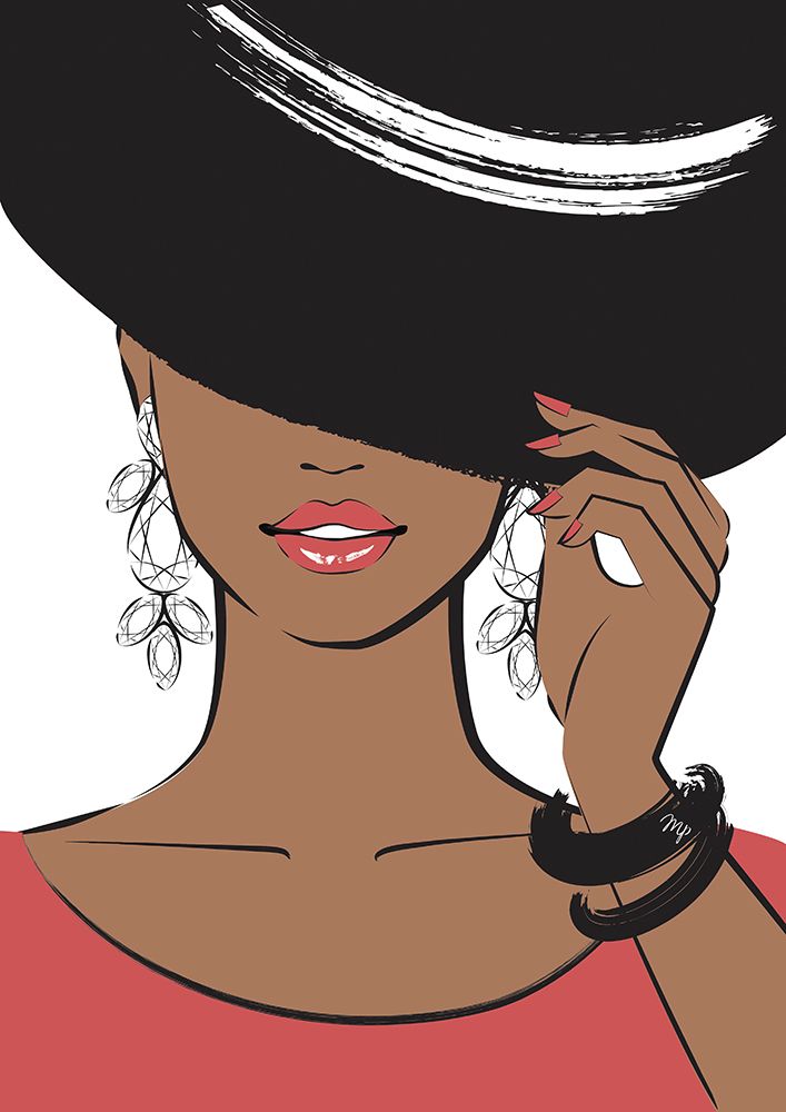 Hat Girl Dark art print by Martina for $57.95 CAD