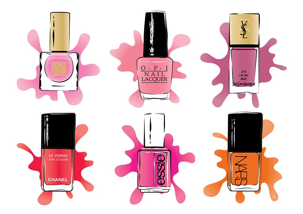 Nail Polishes art print by Martina for $57.95 CAD