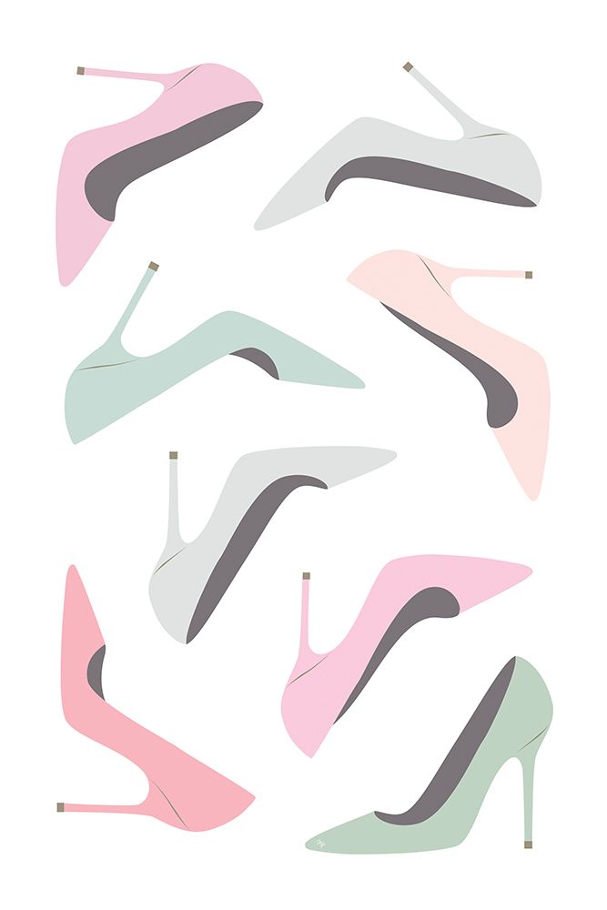 Pastel Heels art print by Martina for $57.95 CAD
