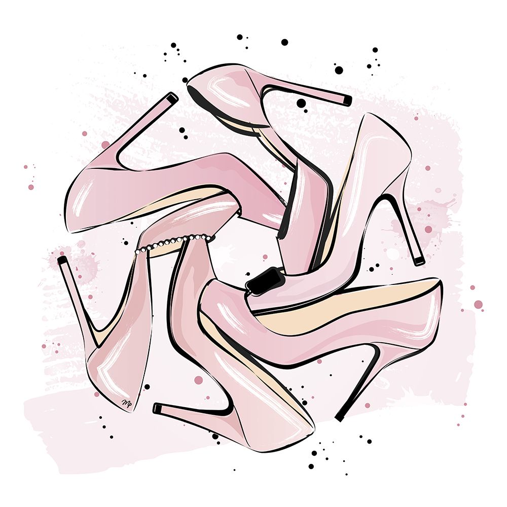 Pink Heels art print by Martina for $57.95 CAD