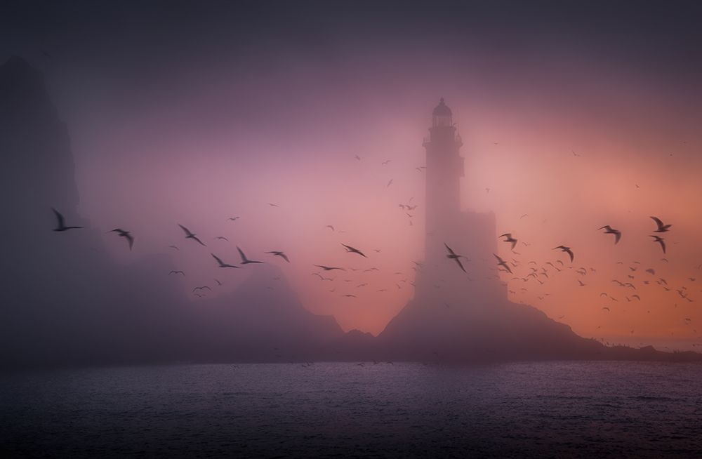 The Predawn Lighthouse... art print by Alexandr Kukrinov for $57.95 CAD