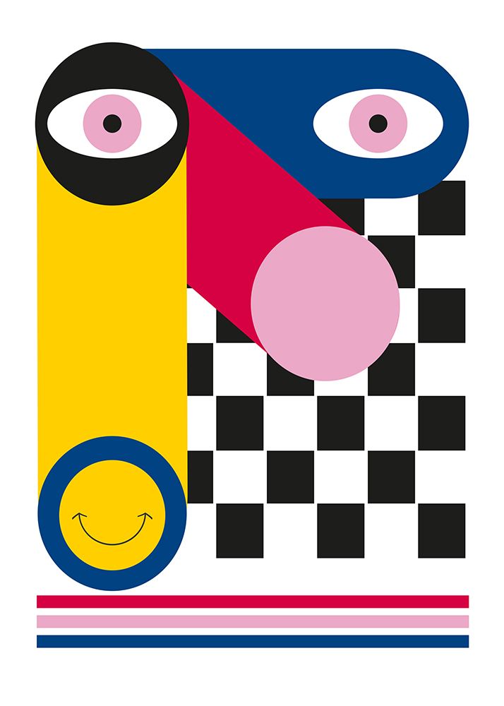 Abstract Face art print by Sergio Ortiz for $57.95 CAD