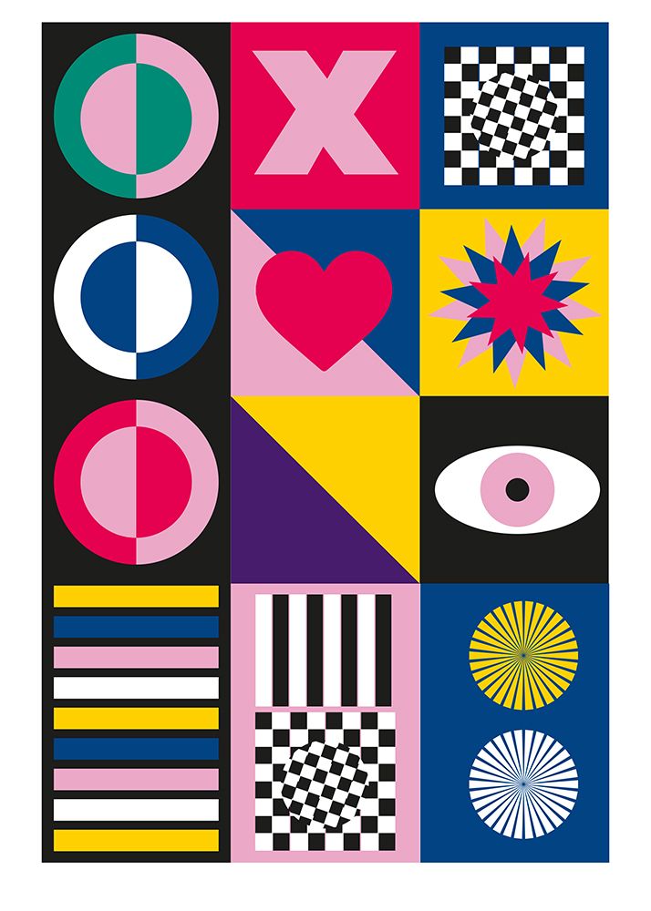 Geometric art print by Sergio Ortiz for $57.95 CAD