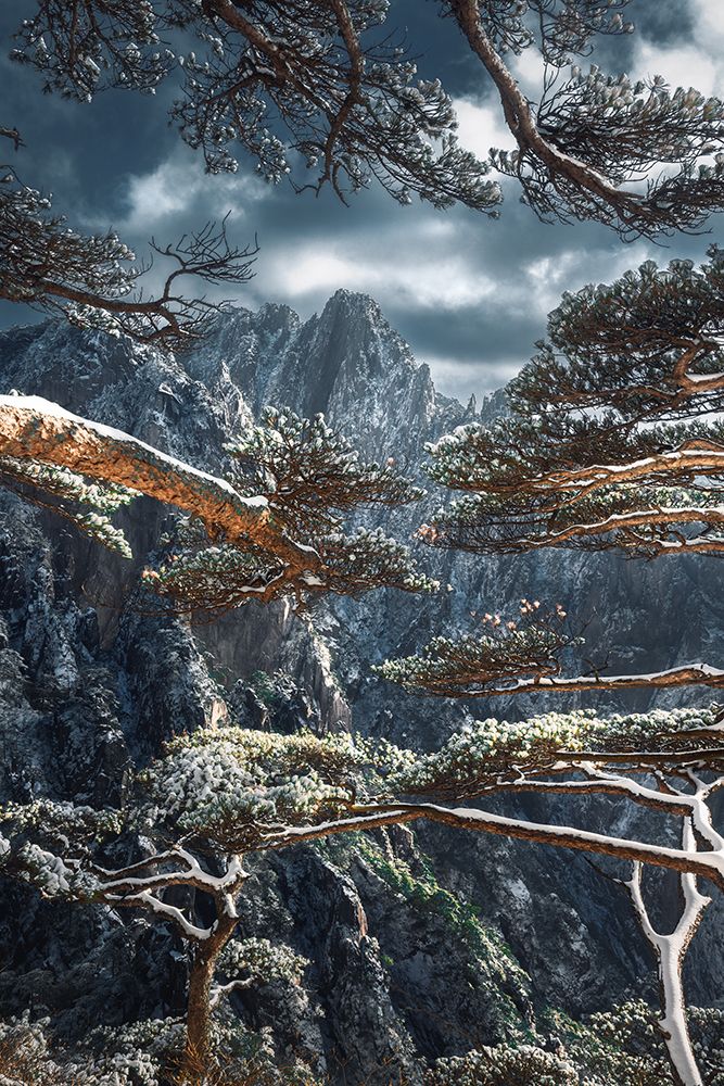 Yellow Mountain art print by NingYun Ye for $57.95 CAD