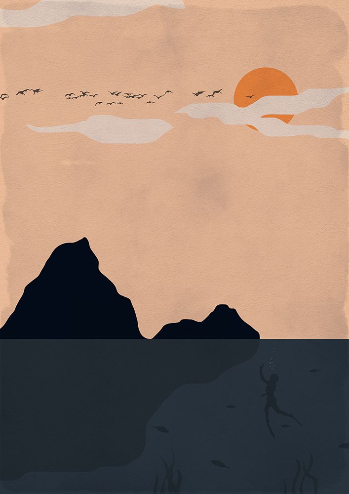 Deep dive art print by Omar Elmoudden for $57.95 CAD