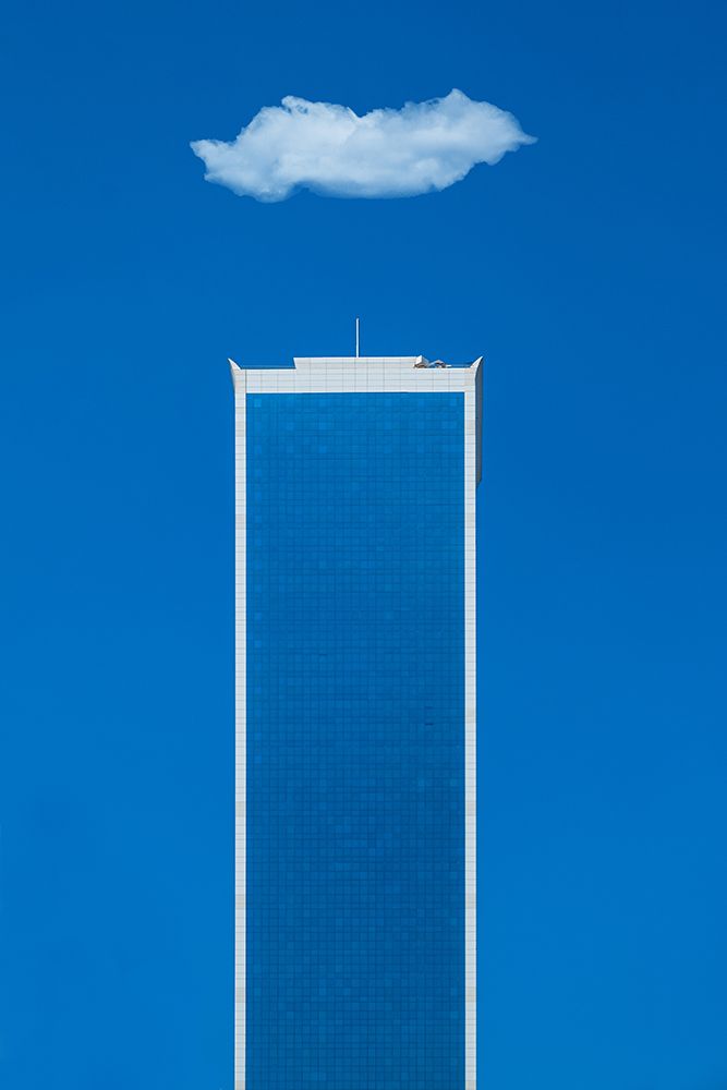 blue a white art print by Rolf Endermann for $57.95 CAD
