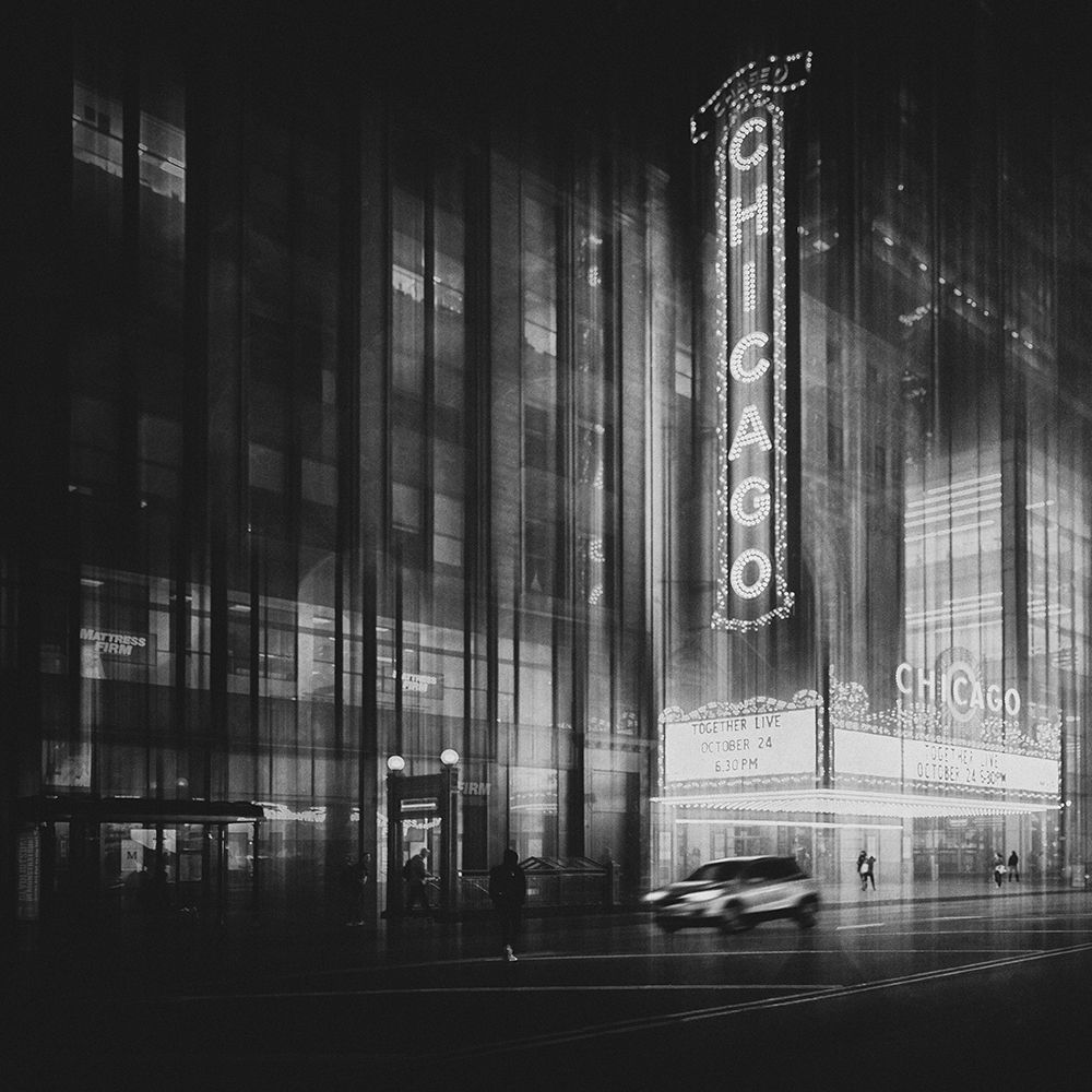 Chicago Theatre art print by Roswitha Schleicher-Schwarz for $57.95 CAD