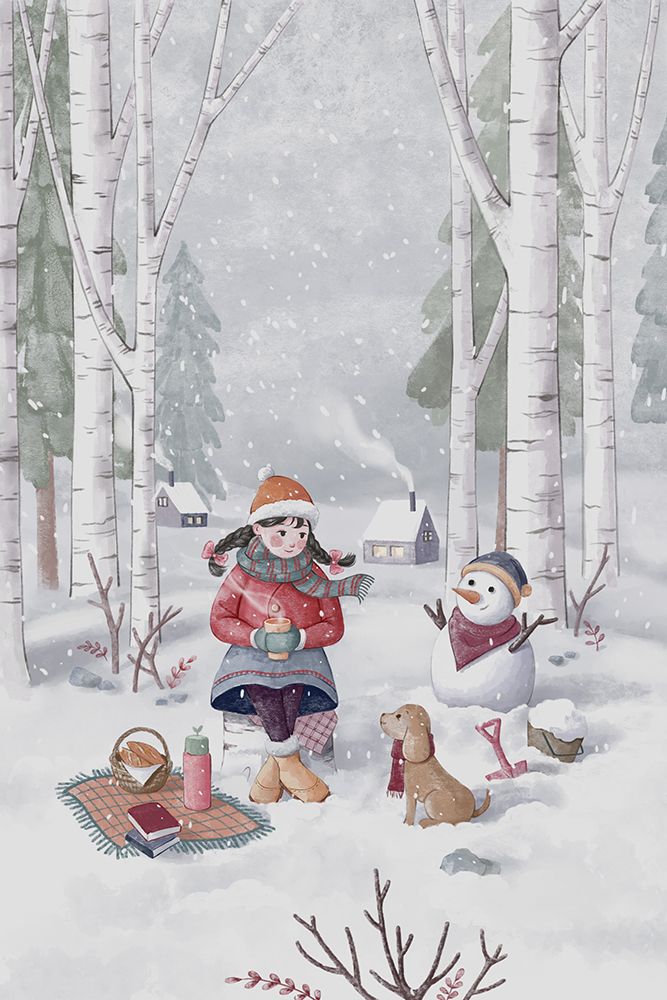 Winter Girl art print by Xuan Thai for $57.95 CAD