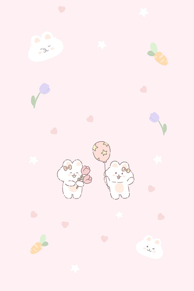 Kawaii Bunny art print by Xuan Thai for $57.95 CAD