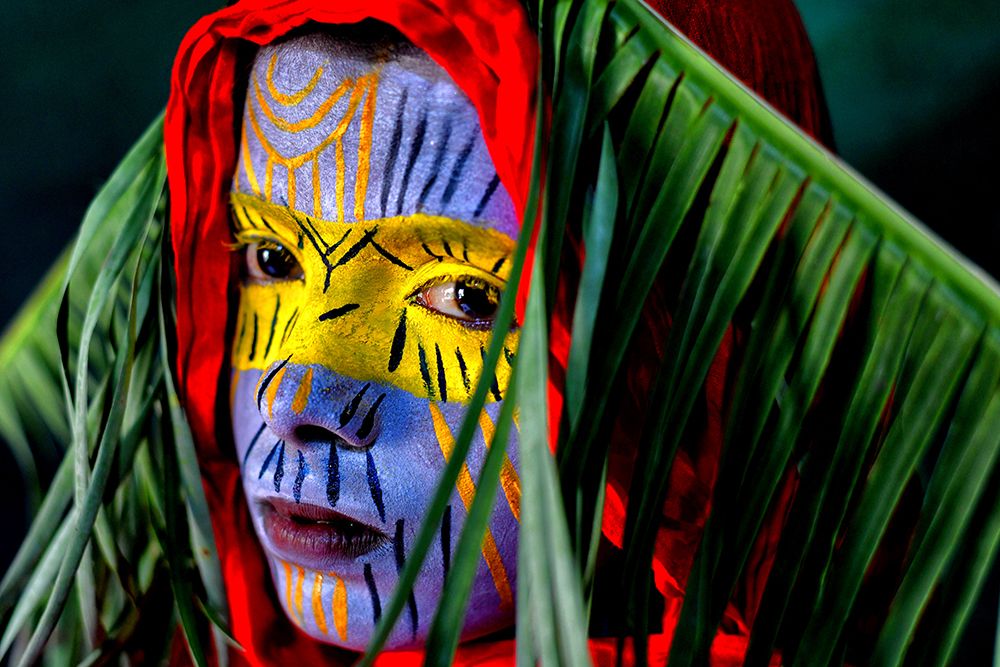 Colorful Tribal art print by Avishek Das for $57.95 CAD
