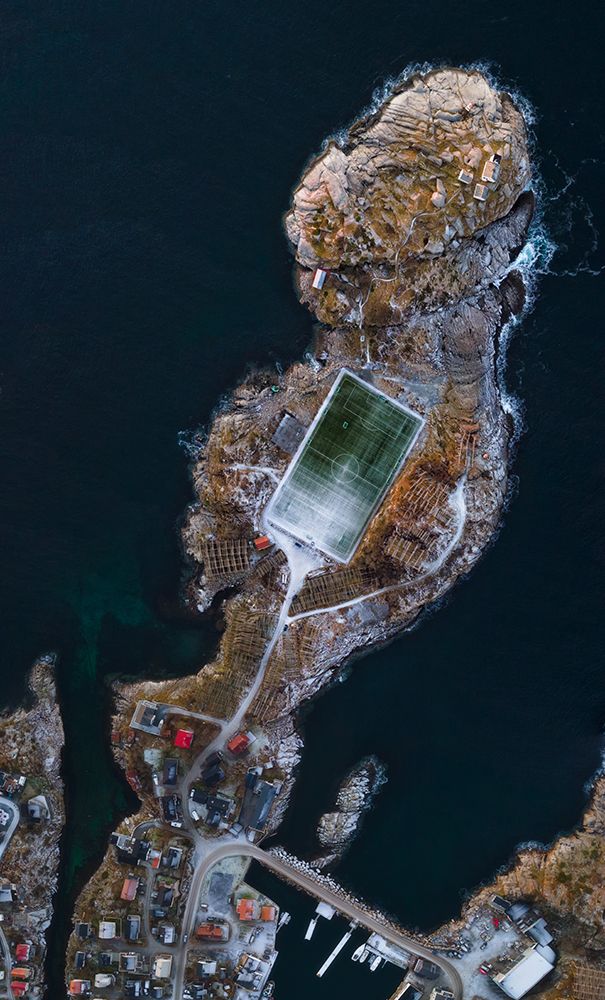 Henningsvaer Footbal Stadion art print by Doroteo Tobarra Narro for $57.95 CAD