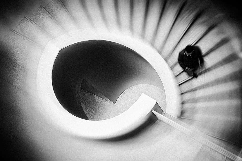 Round Stairs art print by Ina Tanzer for $57.95 CAD