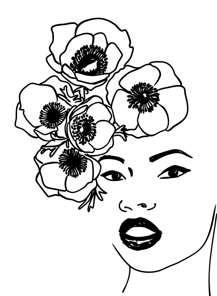 Anemone portrait art print by Rosana Laiz Blursbyai for $57.95 CAD