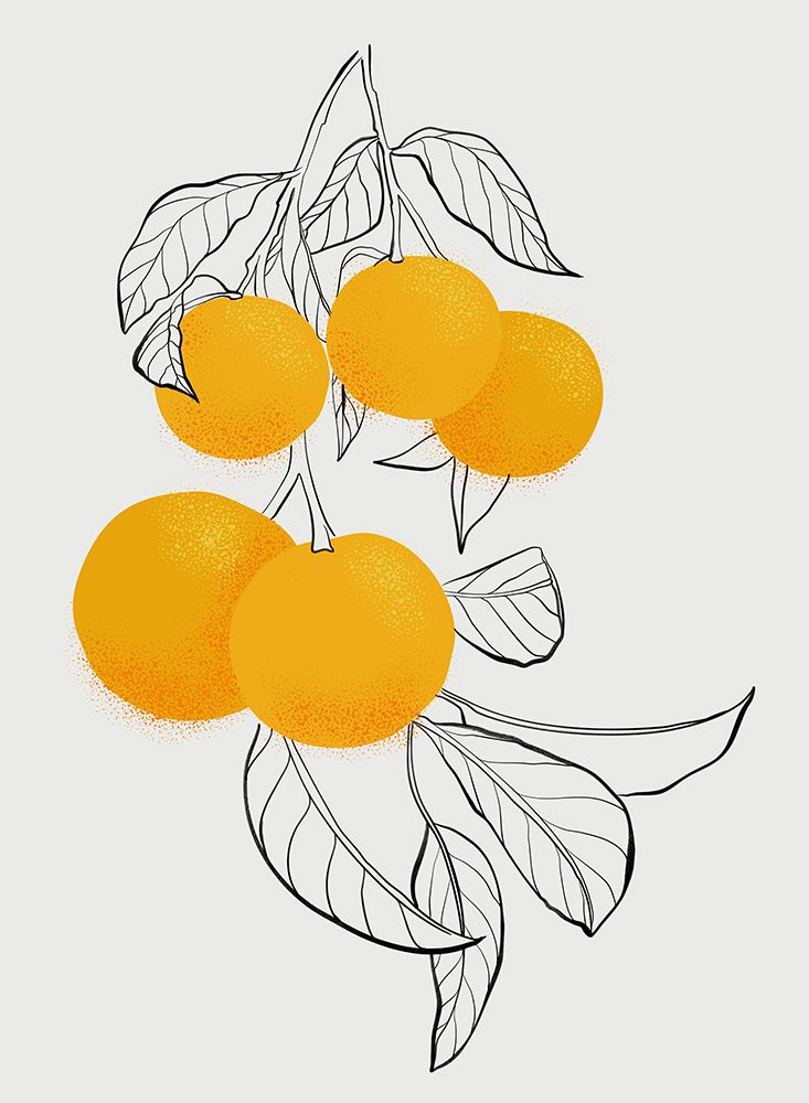 Mabel oranges art print by Rosana Laiz Blursbyai for $57.95 CAD
