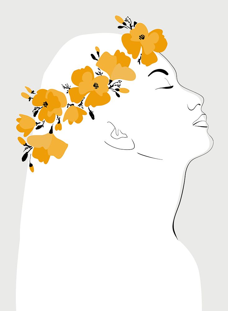 Floal Orly portrait art print by Rosana Laiz Blursbyai for $57.95 CAD