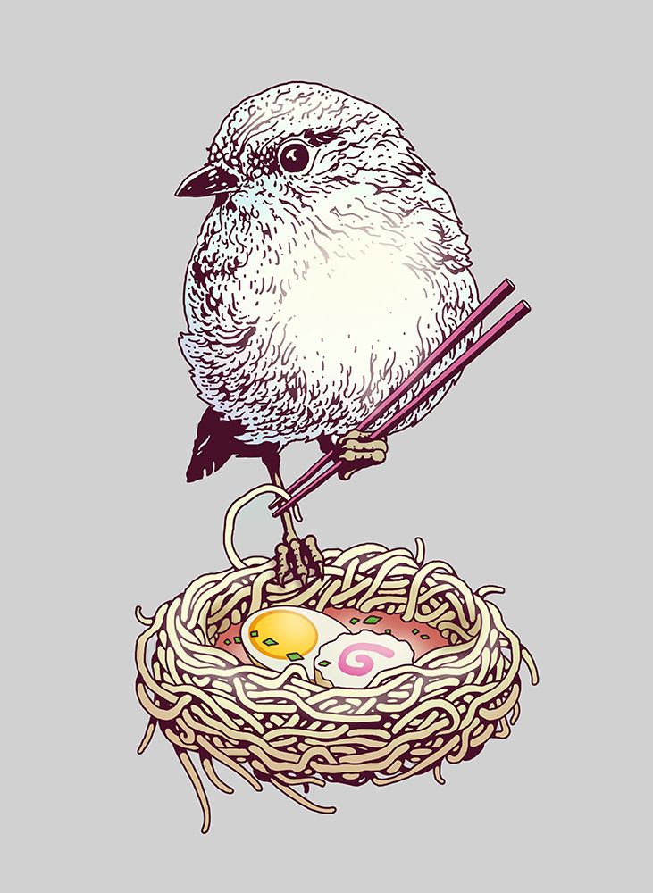 budget ramen art print by Adam Lawless for $57.95 CAD