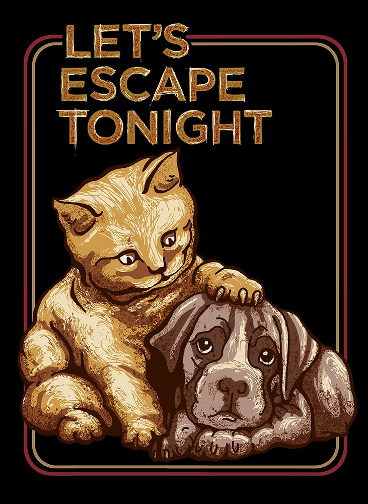 LETS ESCAPE TONIGHT art print by Adam Lawless for $57.95 CAD