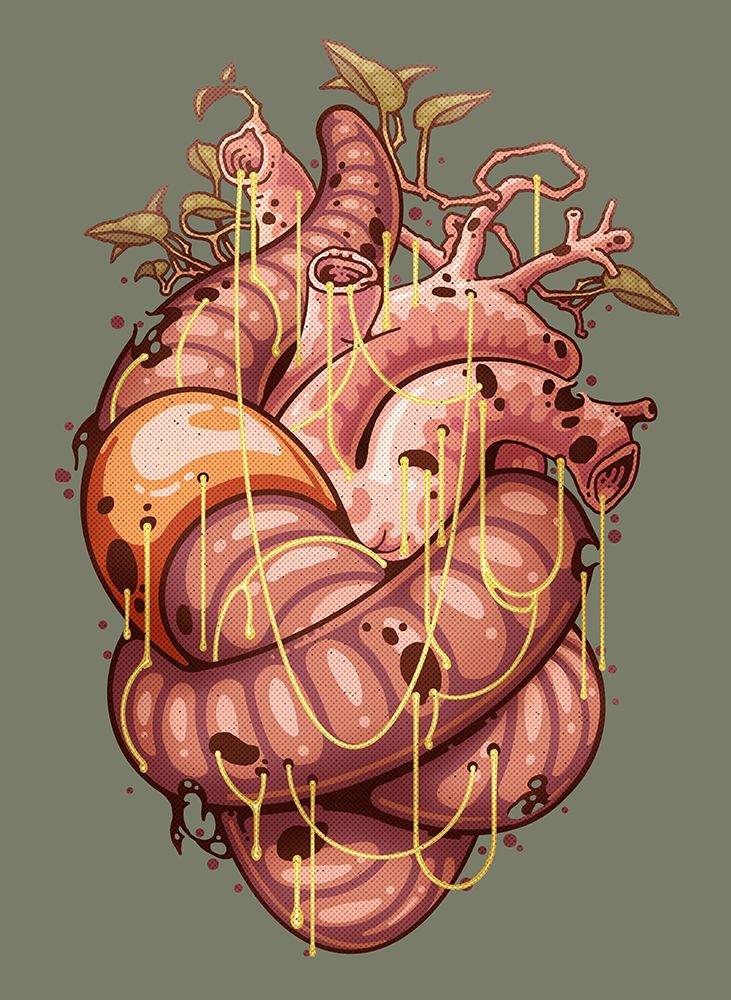 Heartworm art print by Adam Lawless for $57.95 CAD