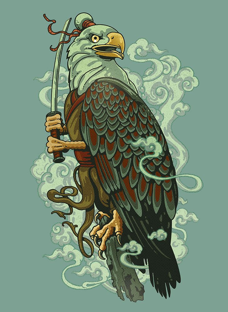 WARRIOR EAGLE art print by Adam Lawless for $57.95 CAD