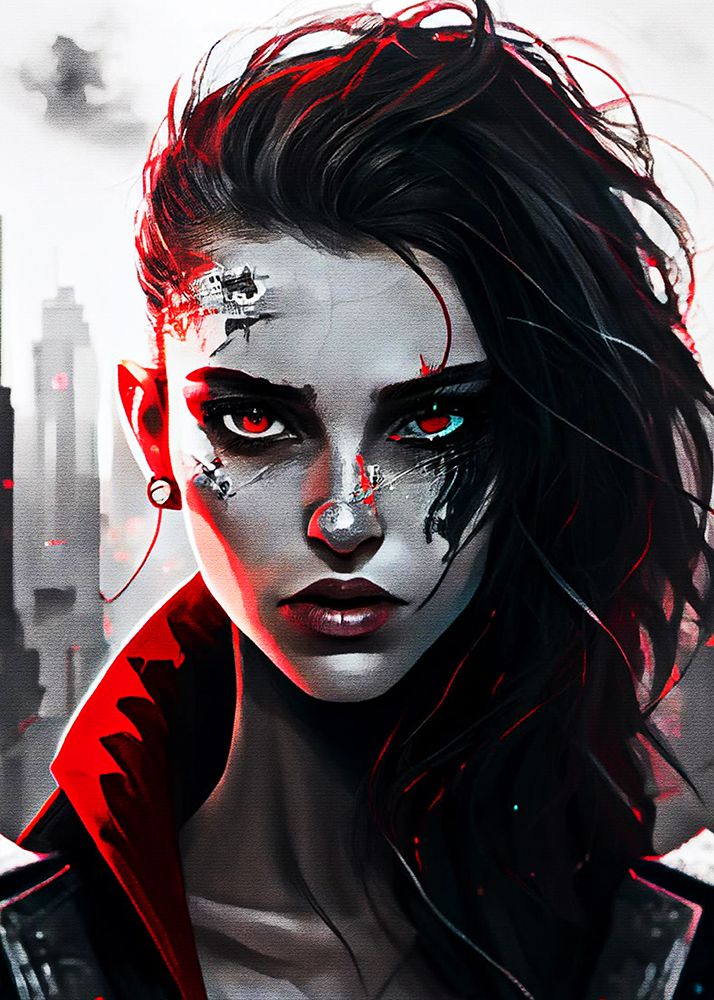 Girls Face art print by Muh Asdar for $57.95 CAD