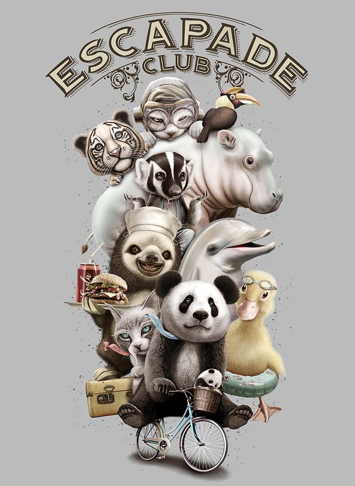 escapade club art print by Adam Lawless for $57.95 CAD