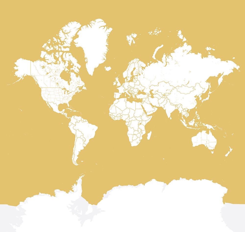 Andrew world map silhouette art print by Rosana Laiz Blursbyai for $57.95 CAD