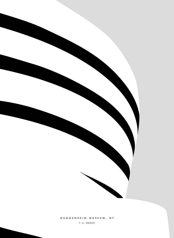 Minimal Guggenheim museum art print by Rosana Laiz Blursbyai for $57.95 CAD