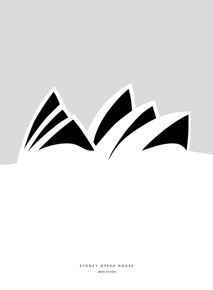 Minimal Sydney Opera House art print by Rosana Laiz Blursbyai for $57.95 CAD