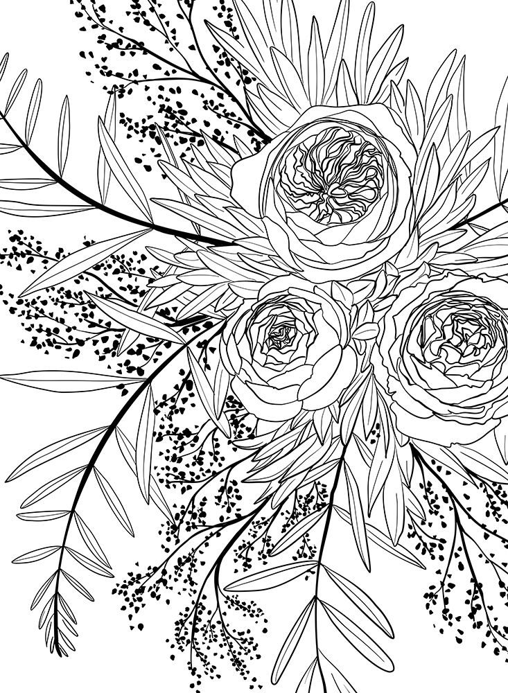 Haruyo bouquet art print by Rosana Laiz Blursbyai for $57.95 CAD