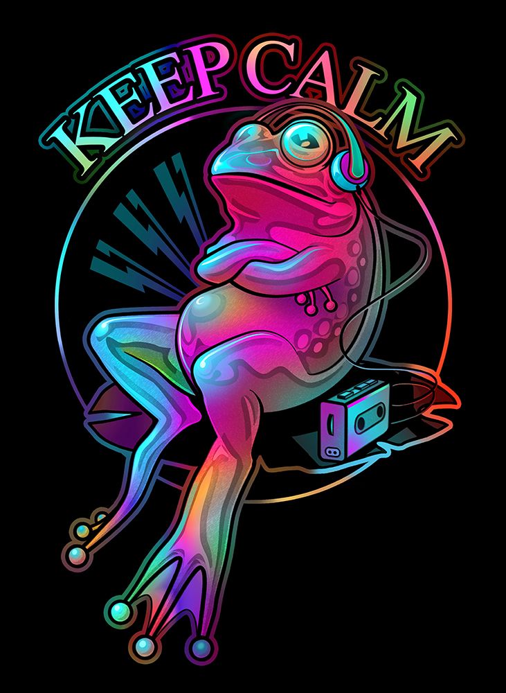 Frog Loves Music art print by Adam Lawless for $57.95 CAD