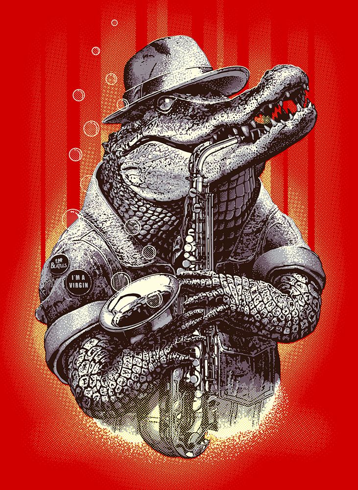 Croc Rocks art print by Adam Lawless for $57.95 CAD