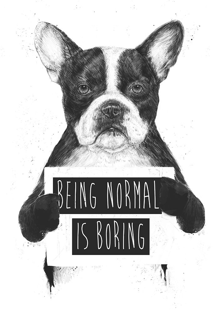 Being Normal Is Boring art print by Balazs Solti for $57.95 CAD